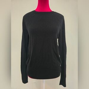 Banana Republic Classic Black Sweater With Pocket Small